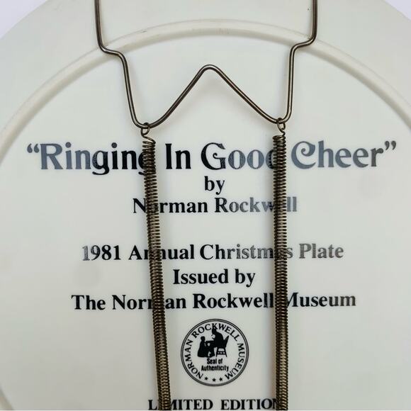 1981 Norman Rockwell Santa Art Plate - Picture 3 of 6